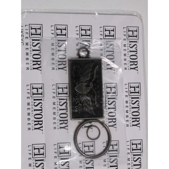 The History Channel Club Life Member Eagle Keychain Key Ring Brand New - Picture 1 of 4